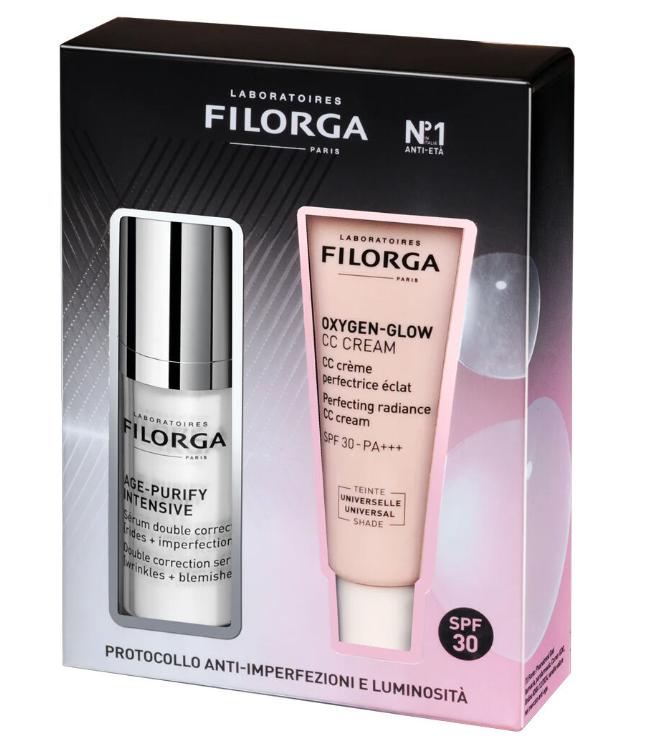 Filorga Coffret Protocollo Antimperfezioni e Luminosità Age Purify Intensive 30 ml + Oxygen - Glow CC Cream 40 ml